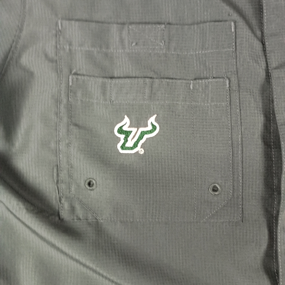 Proedge South Florida Bulls Men's M Basketball Short Sleeve Shirt‎ Green - Picture 4 of 11